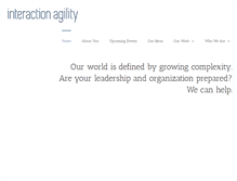 Tablet Screenshot of interactionagility.com